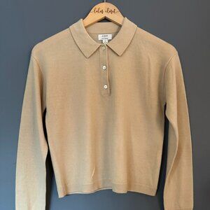JCREW FACTORY MERINO WOOL BLEND POLO SWEATER SMALL NWOT